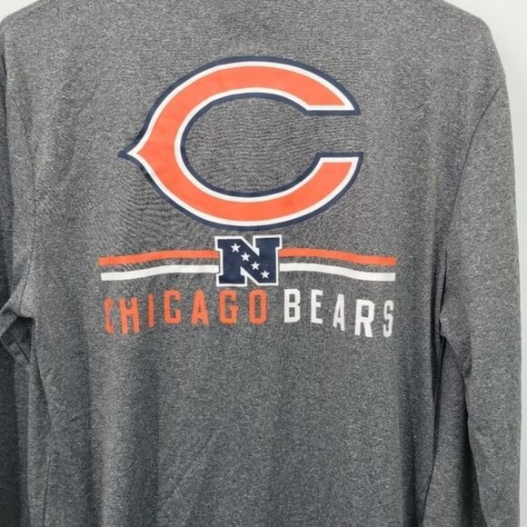 NFL Team Apparel Chicago Bears Half Zip Pull Over Medium - Picture 3 of 6